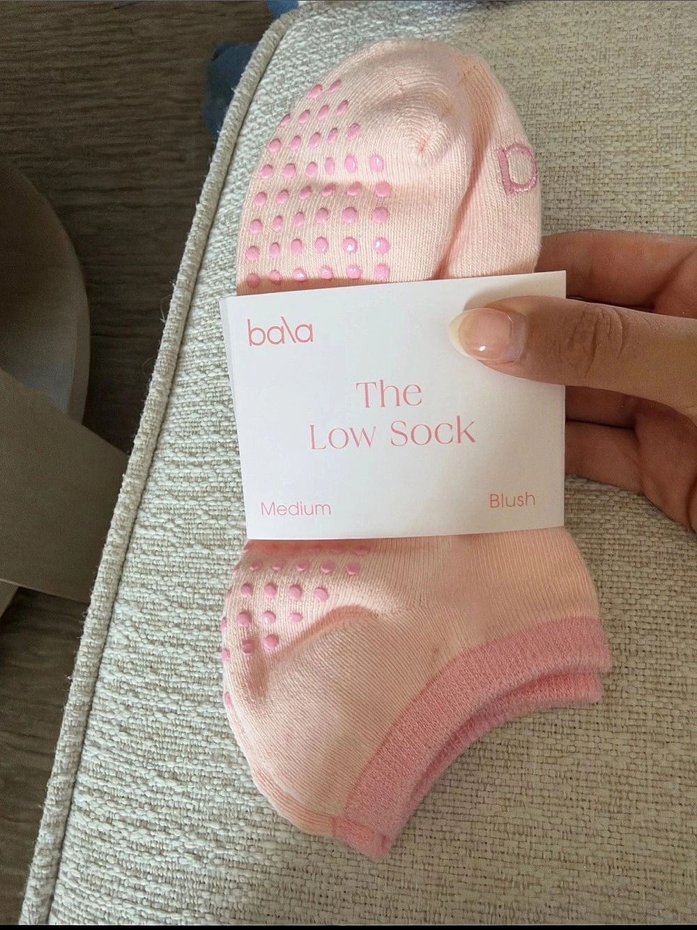 bala The Low Sock Athletic Socks in Pink Medium